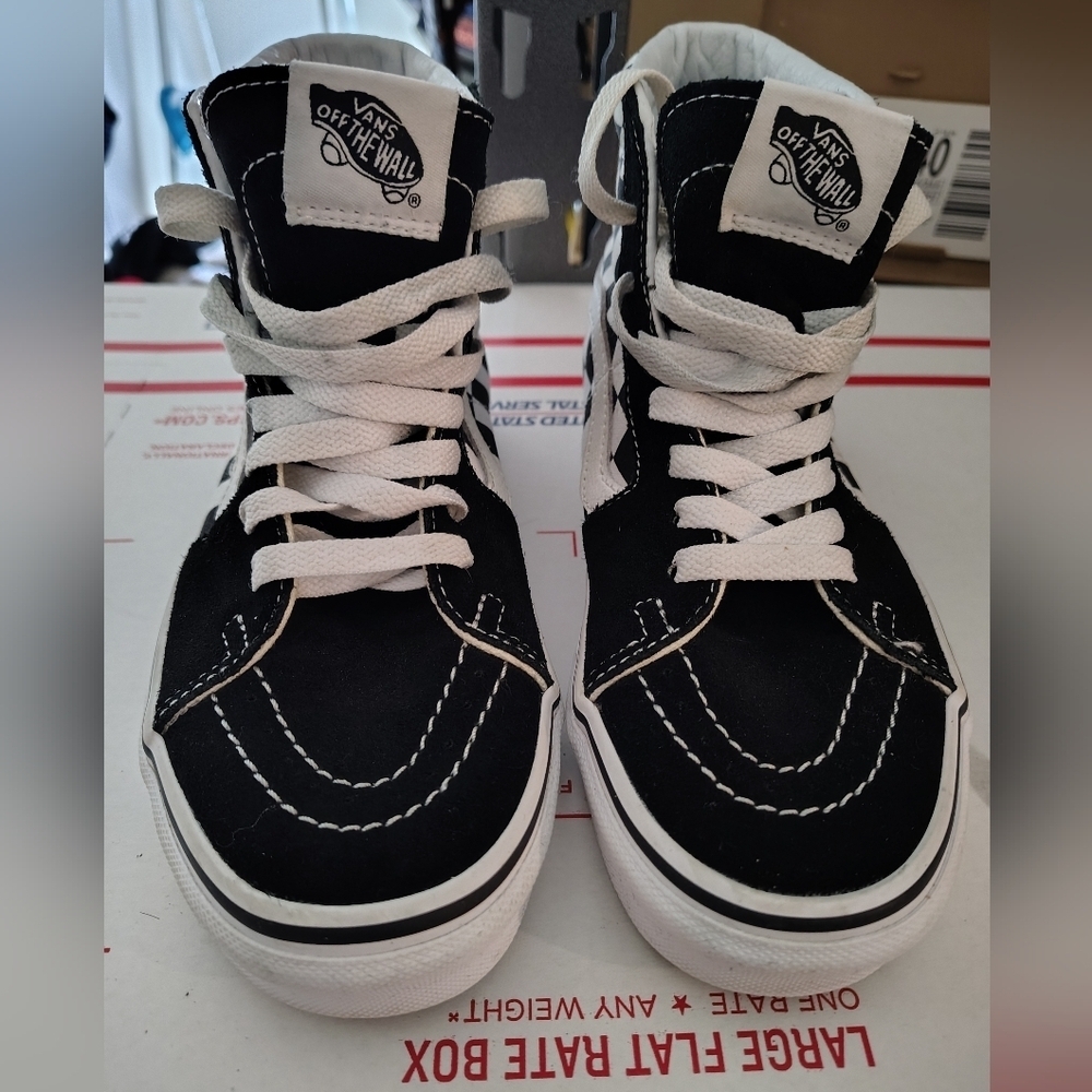VANS SK8-HI (VANS Patch) Shoes Black/True White